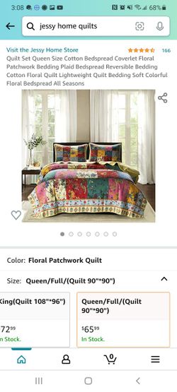 Quilted Blanket by "Jessy Home" - QUEEN