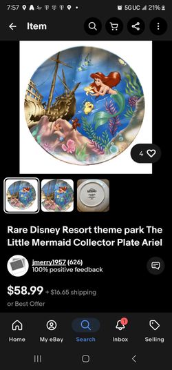 Disney resort Ariel Plate