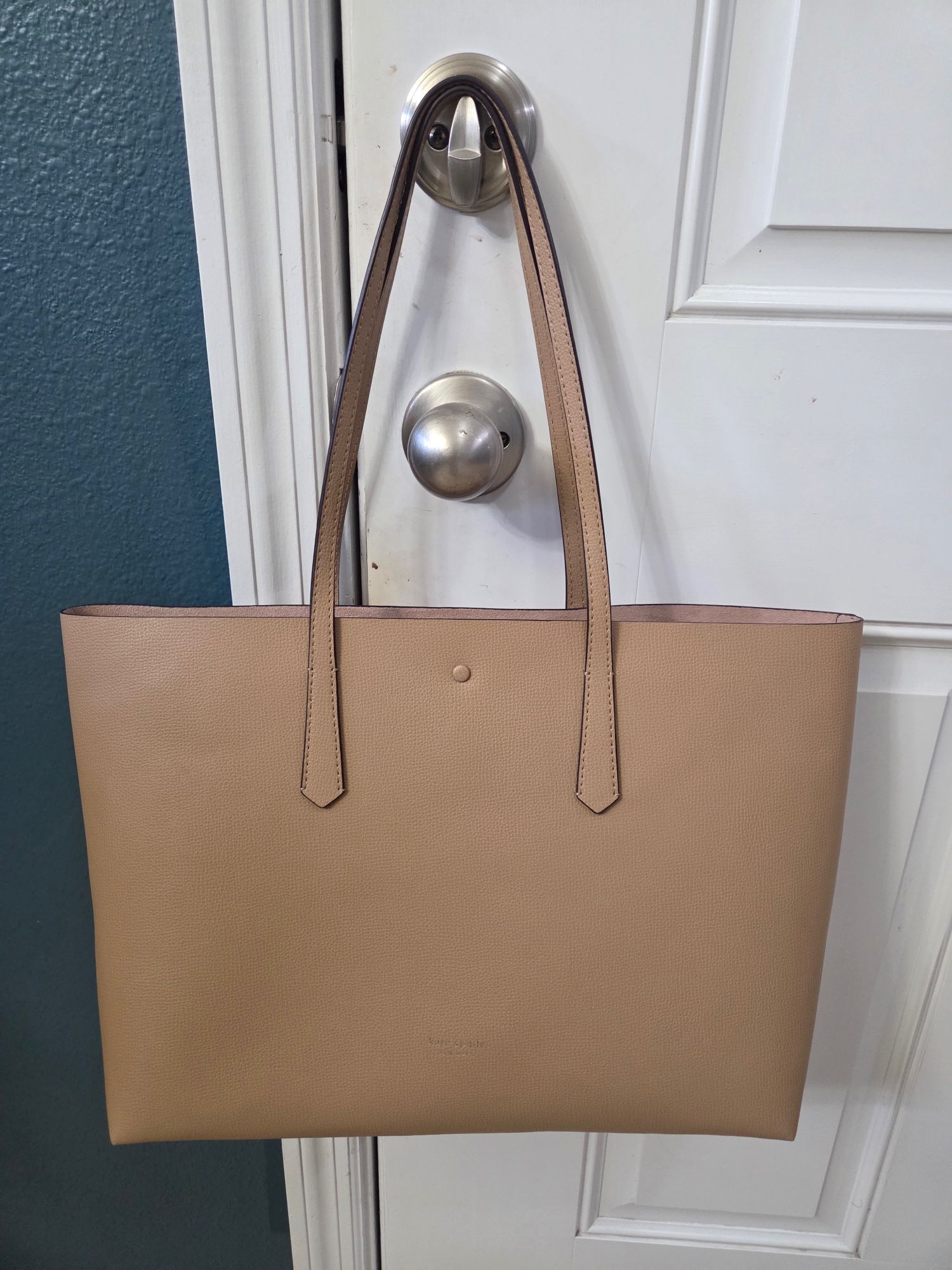 Mildly Used Kate Spade All Day Large Tote Leather Timeless Tan RN