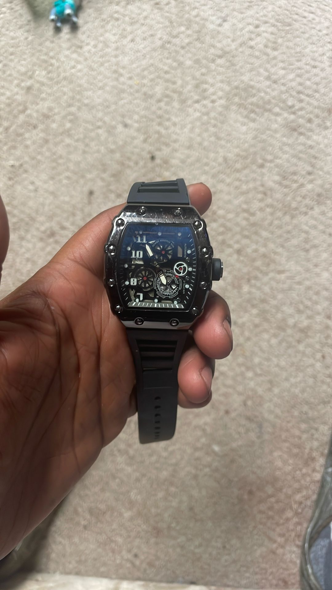 Men's Black Luxury Watch