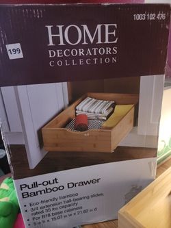 Cabinet Pull-out Bamboo Drawer with Hardware