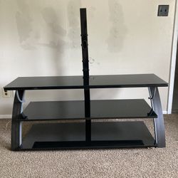 Tempered Glass, Modern TV Stand. 