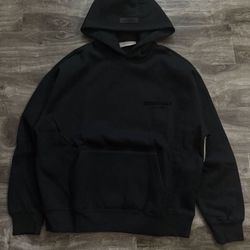 essentials black hoodie