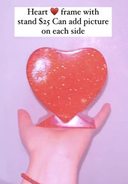 Resin Heart Picture Frame/decor