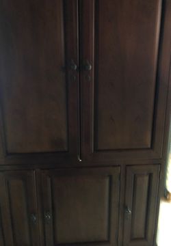Lexington TV Armoire Storage Unit Solid Wood