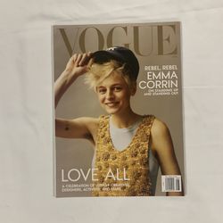 Vogue Emma Corrin “Rebel, Rebel On Standing Up & Standing Out”Issue August 2022 Magazine