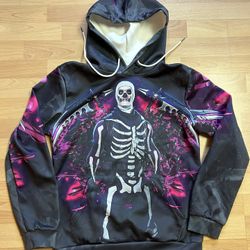 Young Teen Skeleton Hoodie Size S