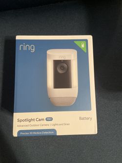 Ring Spotlight Cam Pro Battery White