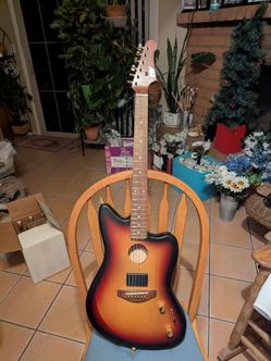 IYV- IJGAP-200 Semi Hollow Electric Acoustic Guitar Acoustasonic Jazzmaster style