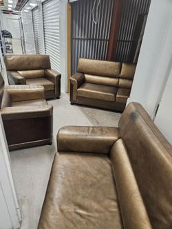 Brown couch MUST GO! Make offer and its yours!