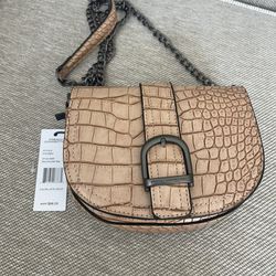 French Connection Mini Shoulder Bag Croco New With Tag 