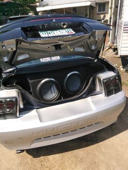 2002 mustang upgraded 3.8 stick real duels nice stereo hits hard runs good..