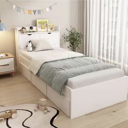 Brand new twin over twin wood bunk bed