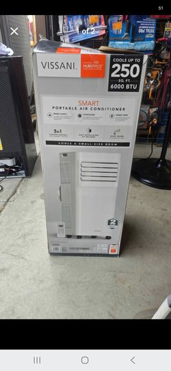 Vissani 6000 BTU Smart Portable Air Conditioner