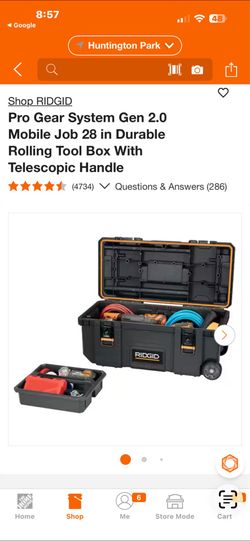 RIDGID Pro Gear System Gen 2.0 Mobile Job 28 in Durable