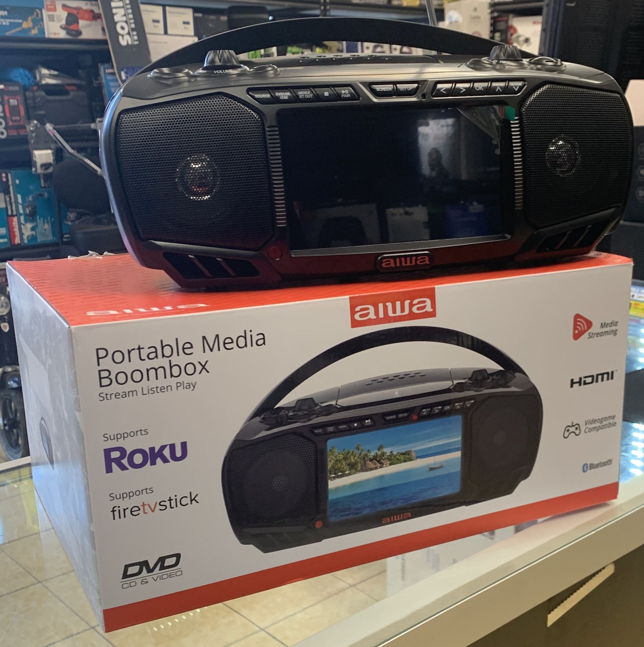 Alwa Portable Media Boom Box Please Read Description