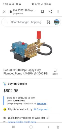 Pressure cleaning Pump : Can fabricate to install on anything: USED