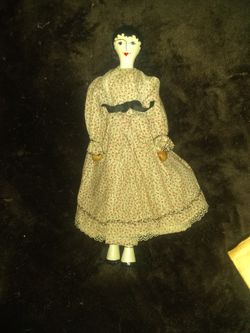 Vintage Wooden Peg Doll