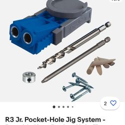 R3 Jr Pocket Hole Jig System- Portable Greg Pocket-easy Clamping 