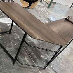 L-Shaped Corner CPU Stand Study Writing Table Workstation Gaming Computer Desk for Home Office,Coffee, 66 inch 