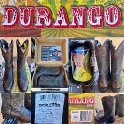 DURANGO DB4430 Men's Distressed Leather Cowboy Boots - Size 10.5 D - Like New