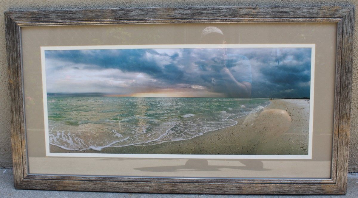 Coastal TigerTail Beach Scene Scenery Ocean Waves Print Art Framed Décor