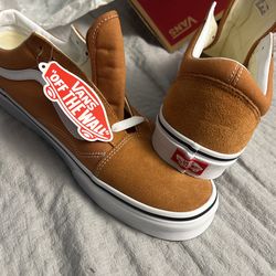 New Vans Old Skool Suede Beige/ Tan