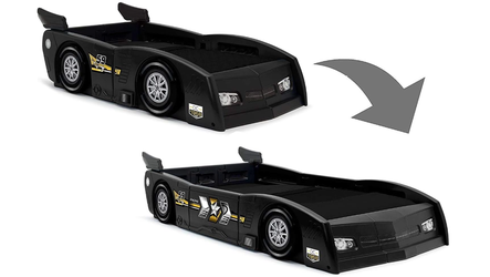 Race Car Toddler and Twin Bed, Black