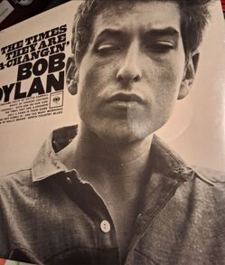 Vinyl Record. Bob Dylan's "The Times They Are A-Changin."