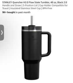 Stanley Quencher H2.0 Flow State Tumbler 40oz Black