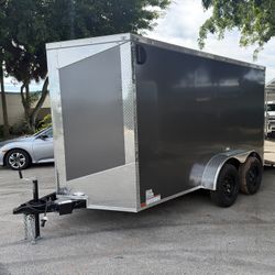 Hook & Line 6 × 12 Enclosed Trailer 7k