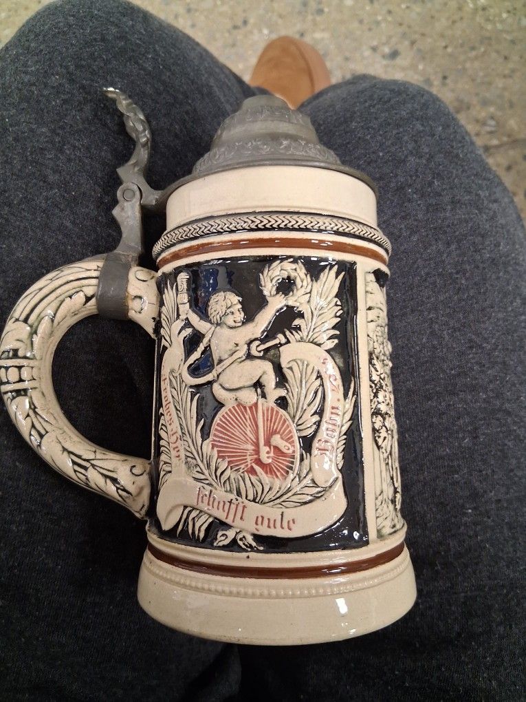 Extremely Rare Antique German Beir Stein