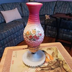  BEAUTIFUL  hand PAINTED  GLOBE  Table LAMP 