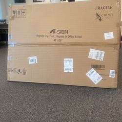 T-sign Dry Erase White Board, Never Been Used 