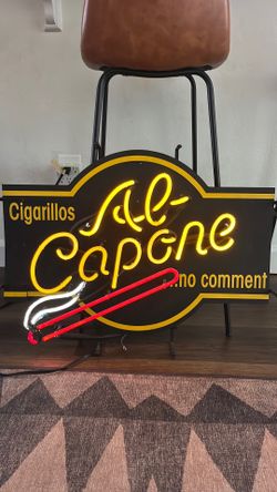 Al Capone cigars neon sign