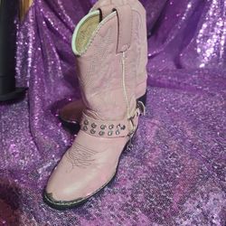 Kids Pink Durango Boots Size 10