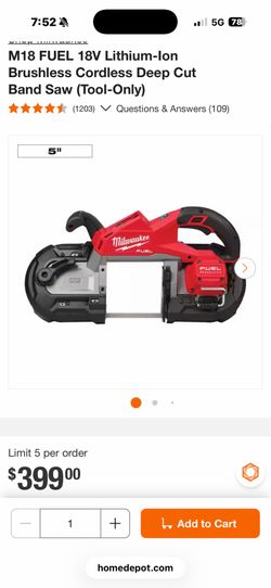 NEW Milwaukee Deep Cut Band Saw (brand new)