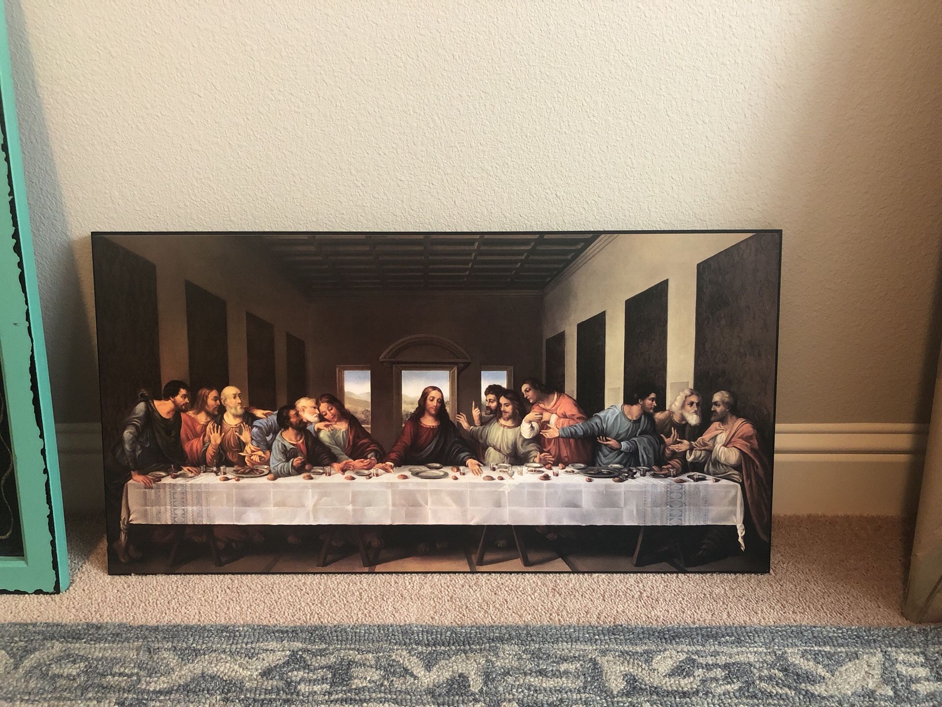Last supper solid wood picture