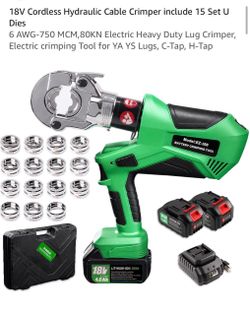 18V Cordless Hydraulic Cable Crimper EZ-300