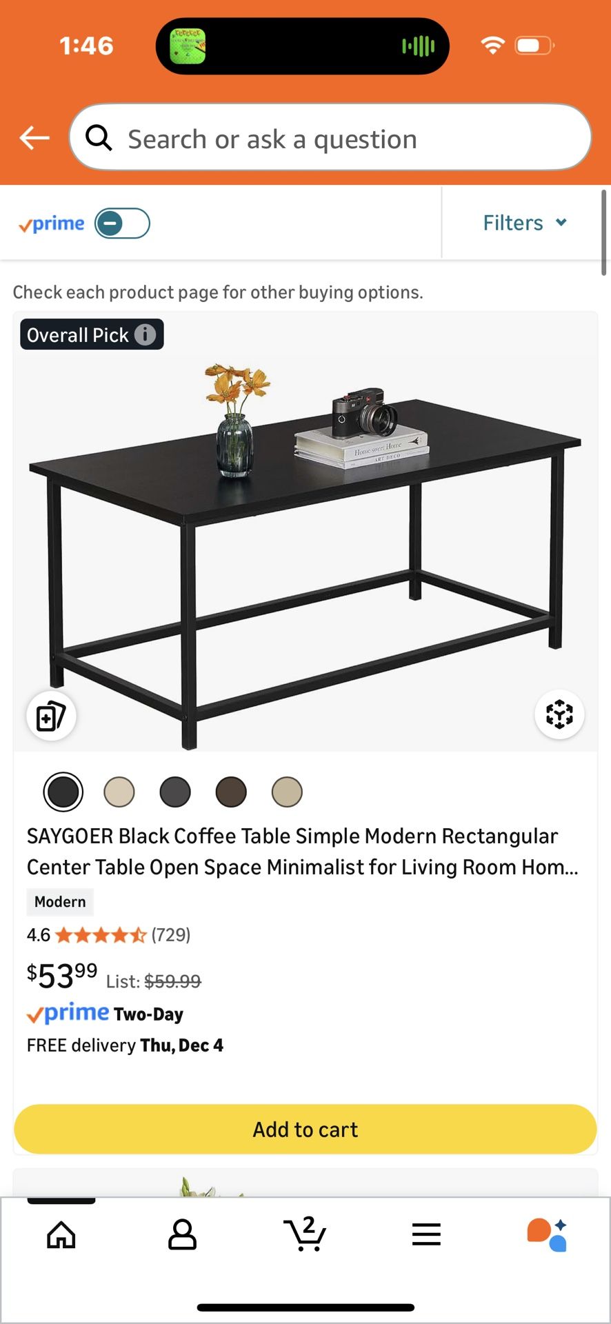 saygoer coffee table 
