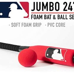 Franklin Sports MLB Oversized Foam Baseball Bat & Ball Set