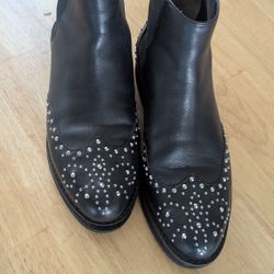 Michael Kors Leather Studded Sofie Boots