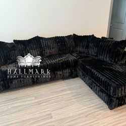 NEW Fluffy Sectional Couches