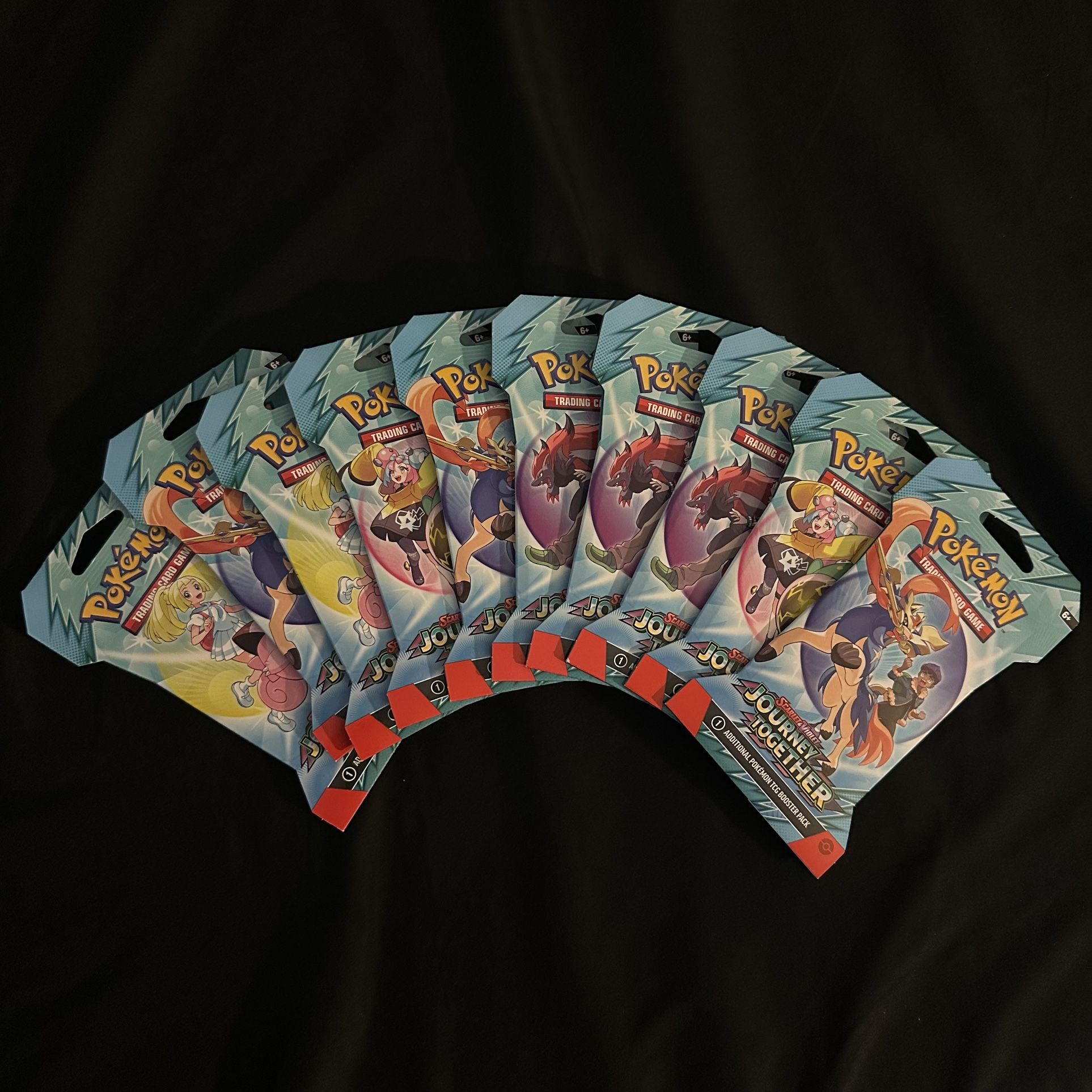 10 Pokemon TCG Scarlet & Violet Journey Together Booster Packs