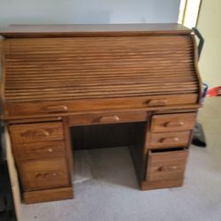 Vintage Roll Top Desk