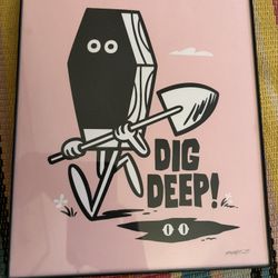 Christopher Lee Dig Deep Signed 8x10 Art Print The Beast Is Back Lowbrow