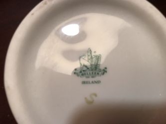 Beleek China figures. Six total with shamrocks.