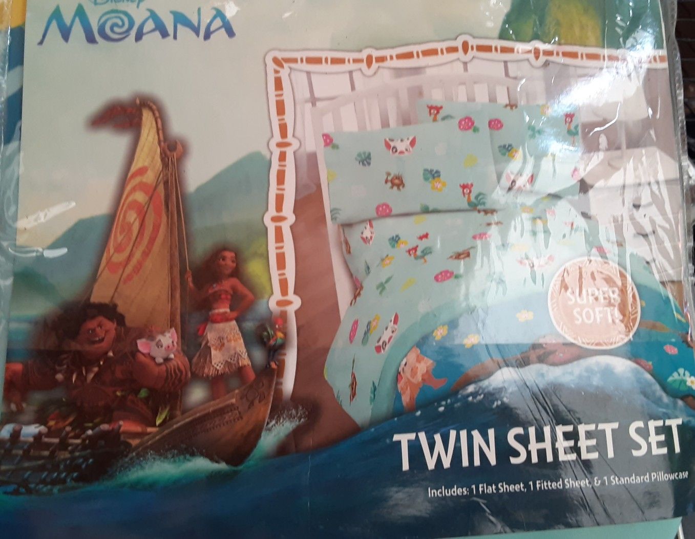 Disney moana sheet set. New