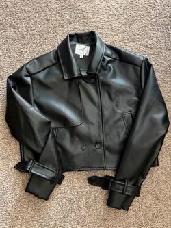Women’s Faux Leather Jacket size Large