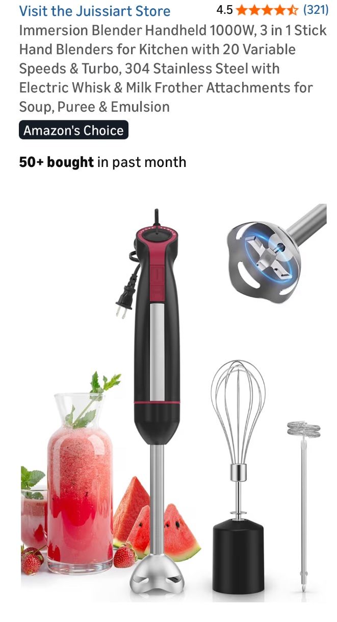 Hand Mixer  color In Red  